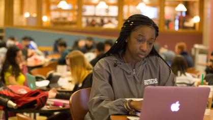 Female on laptop